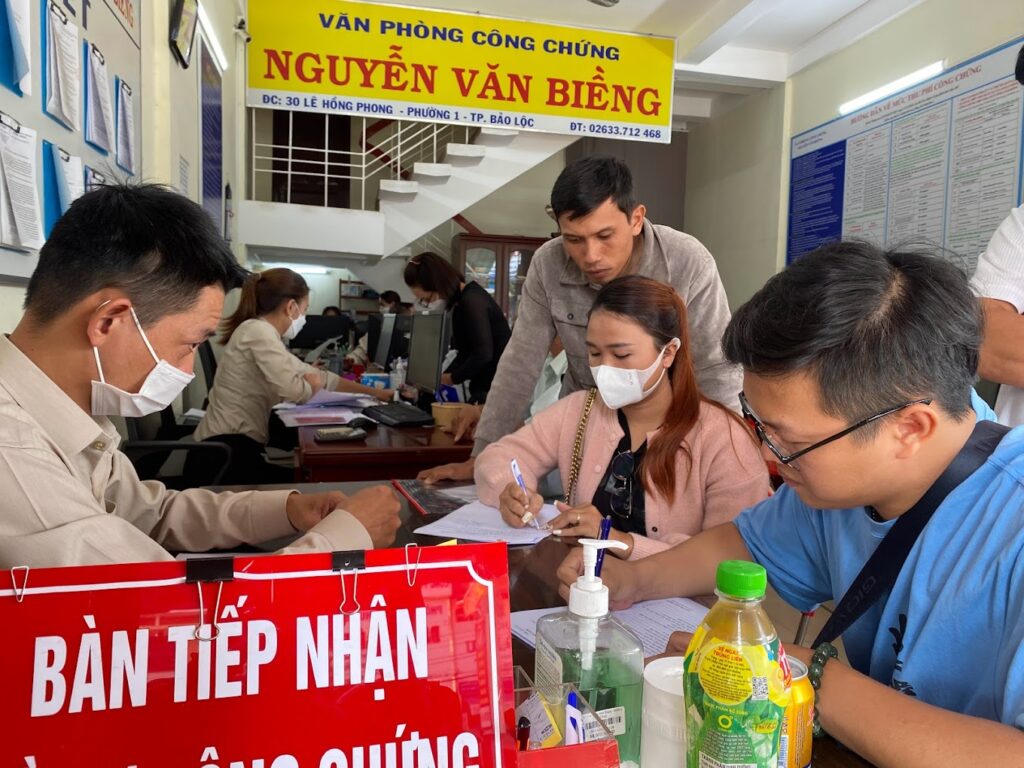 Văn phòng công chứng Bảo Lộc. Văn phòng công chứng Nguyễn Văn Biềng