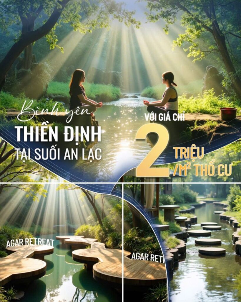 Sốt đất Bảo Lộc. Bản phối cảnh Agar Retreat - Bảo Lộc