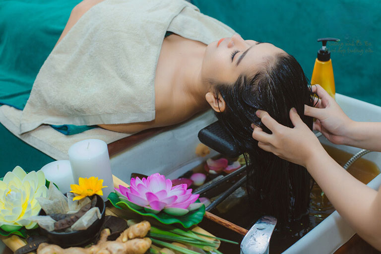 Spa tại Bảo Lộc. Gội đầu dưỡng sinh giúp thư thả đầu óc