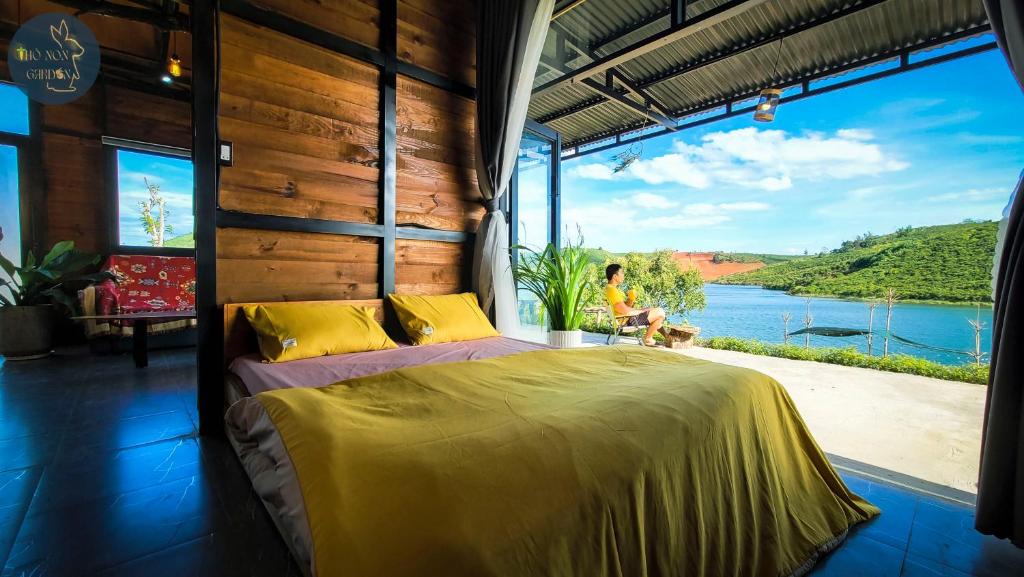Homestay Bảo Lộc view hồ. Thỏ Non Garden Villa – góc an yên giữa lòng hồ thiên nhiên