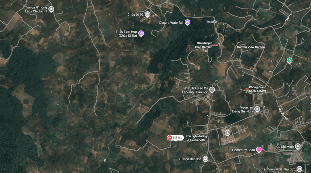 Hình Ảnh Mô Tả Vị Trí Dự Án Đambri Hill Village