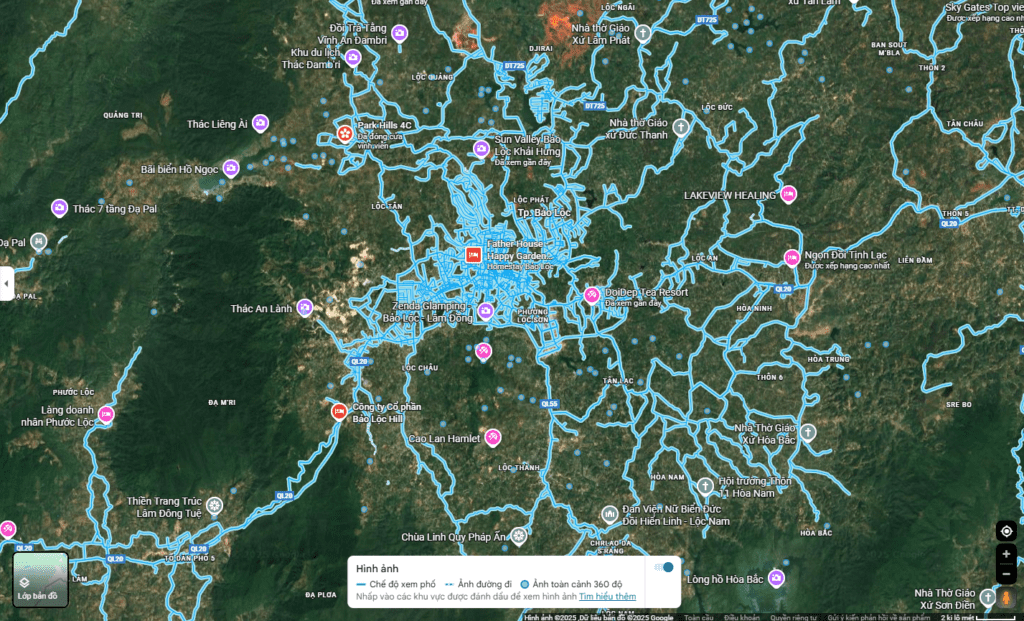 Hình ảnh mô tả vị trí dự án ĐẤT NỀN BẢO LỘC PARK HILL 