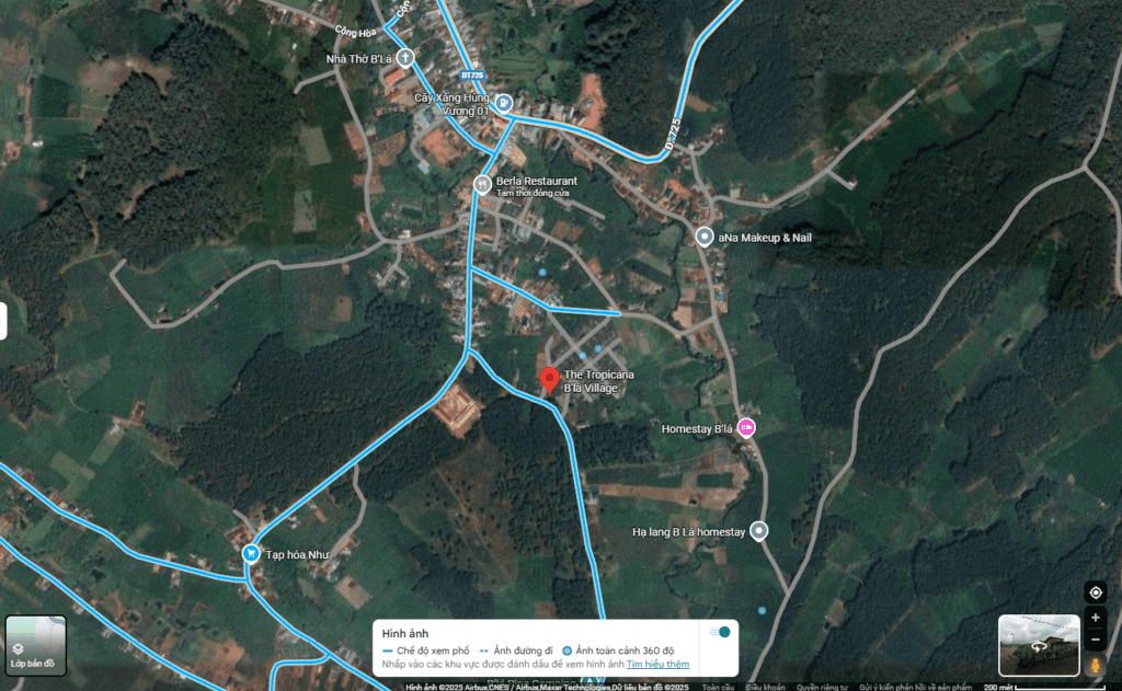 Hình ảnh mô tả Vị trí Dự Án Tropicana Garden Bảo Lộc