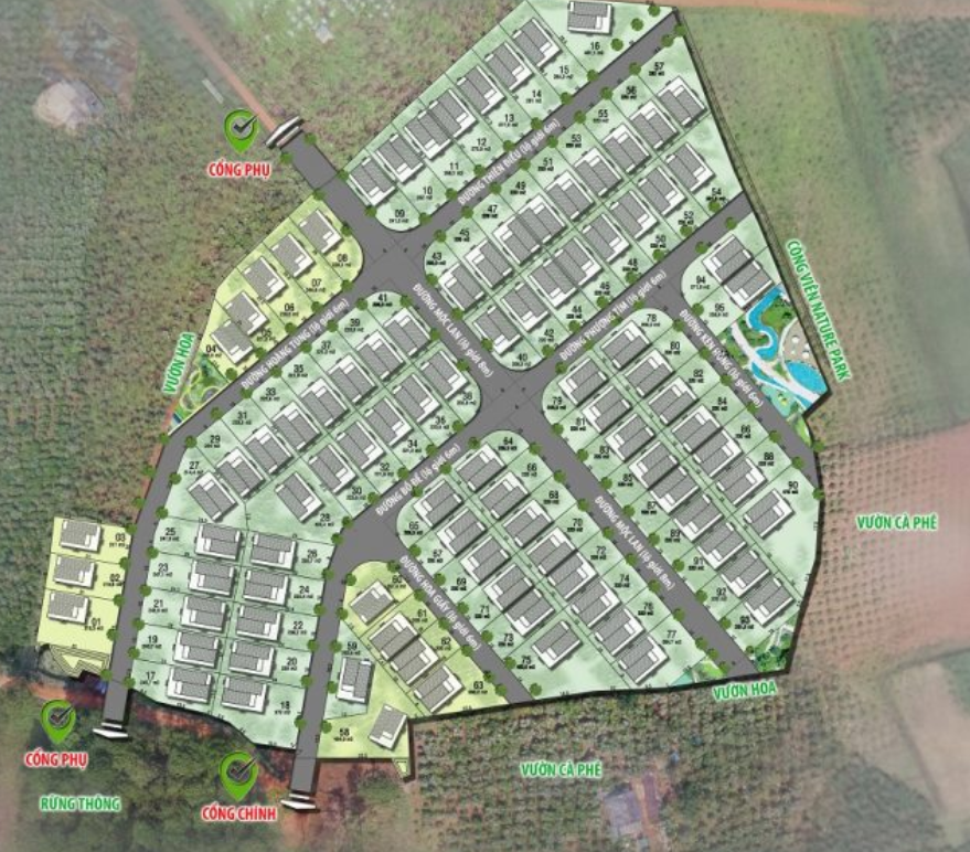 Mặt bằng tổng thể của dự án