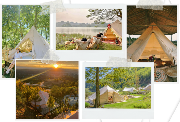 Hình ảnh camping Bảo Lộc tại khu sinh thái