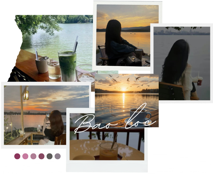 Ca phê view hồ Bảo Lộc