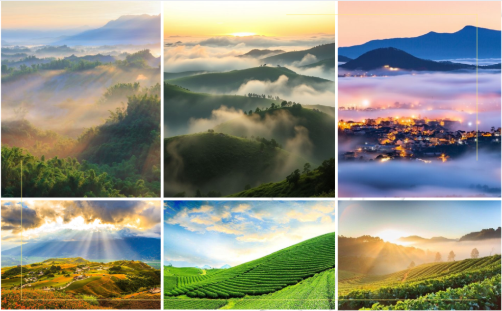 Hình ảnh view đồi Bảo Lộc