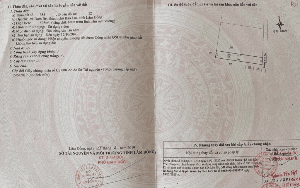 Mua đất nền giá rẻ Bảo Lộc