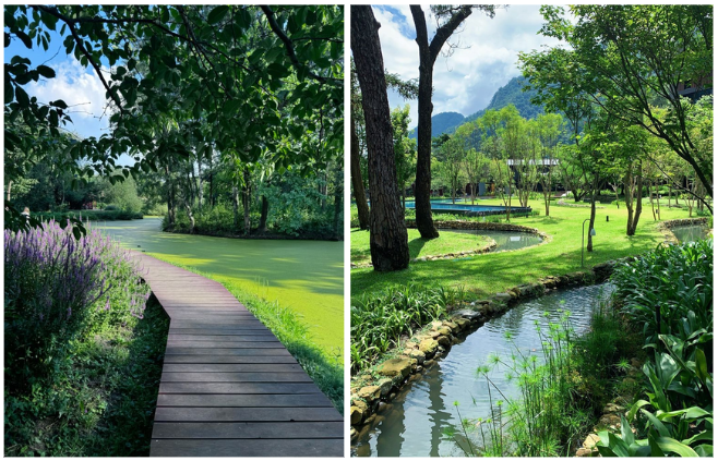 Hình ảnh khu nghỉ dưỡng sinh thái ven suối
