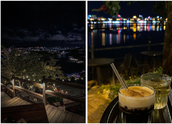 Hình ảnh cà phê về đêm Bảo Lộc