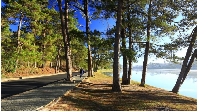 Hình ảnh cung đường ven hồ 