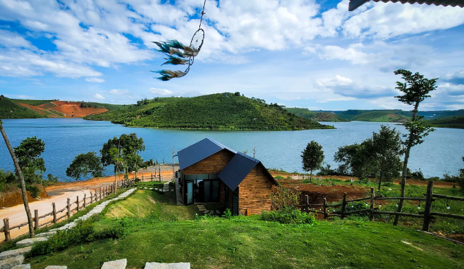 Hình ảnh đất nghỉ dưỡng view hồ Bảo Lộc