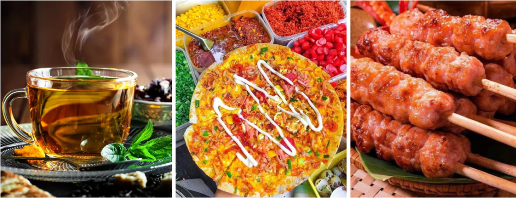 Hình ảnh đặc sản Bảo Lộc: Trà Bảo Lộc, bánh tráng nướng Bảo Lộc, nem nướng